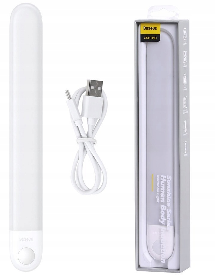 

Baseus Lampa Nocna Meblowa Czujnik Ruchu Zmierzchu