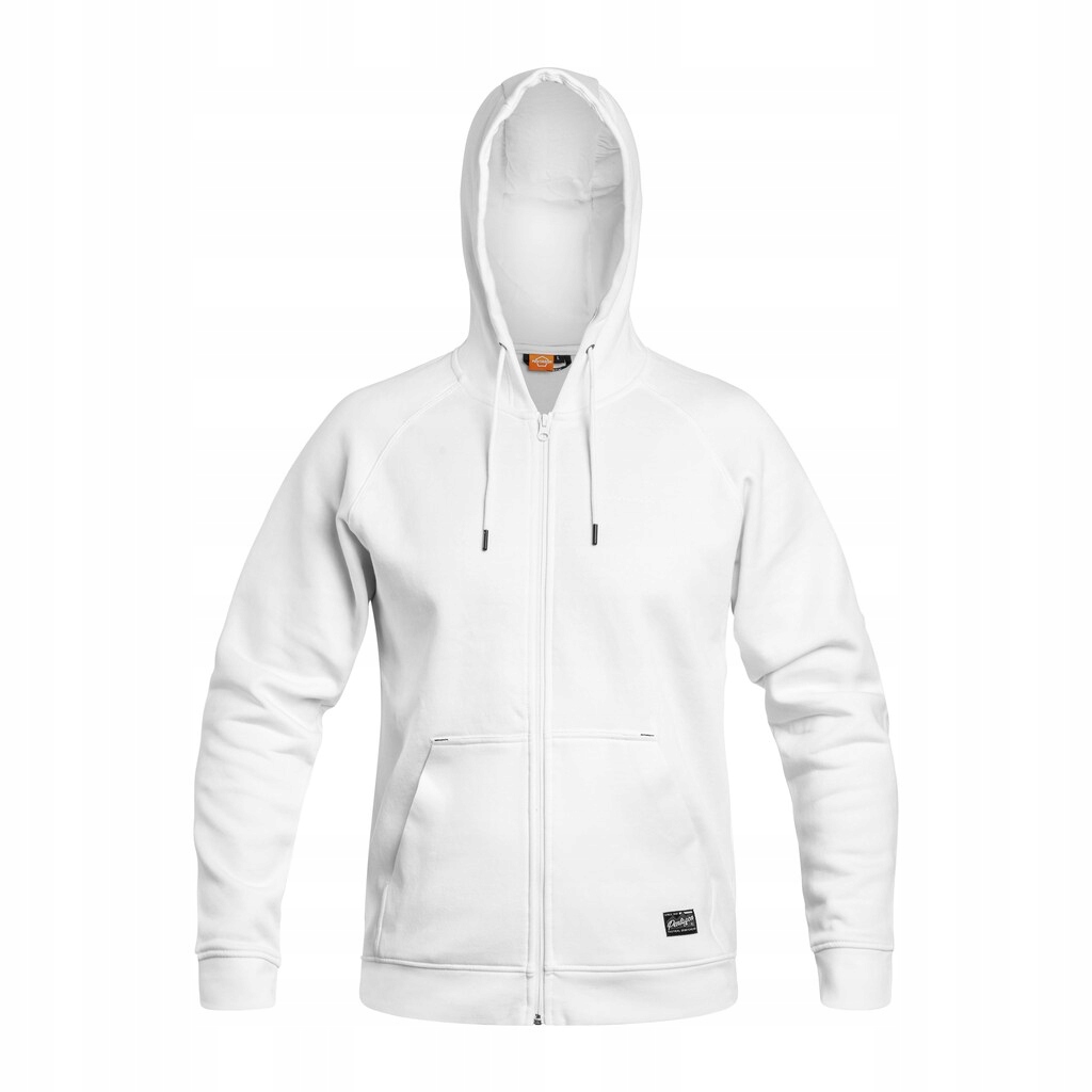 Mikina s kapucí Pentagon Phaeton Zip bílá XXL
