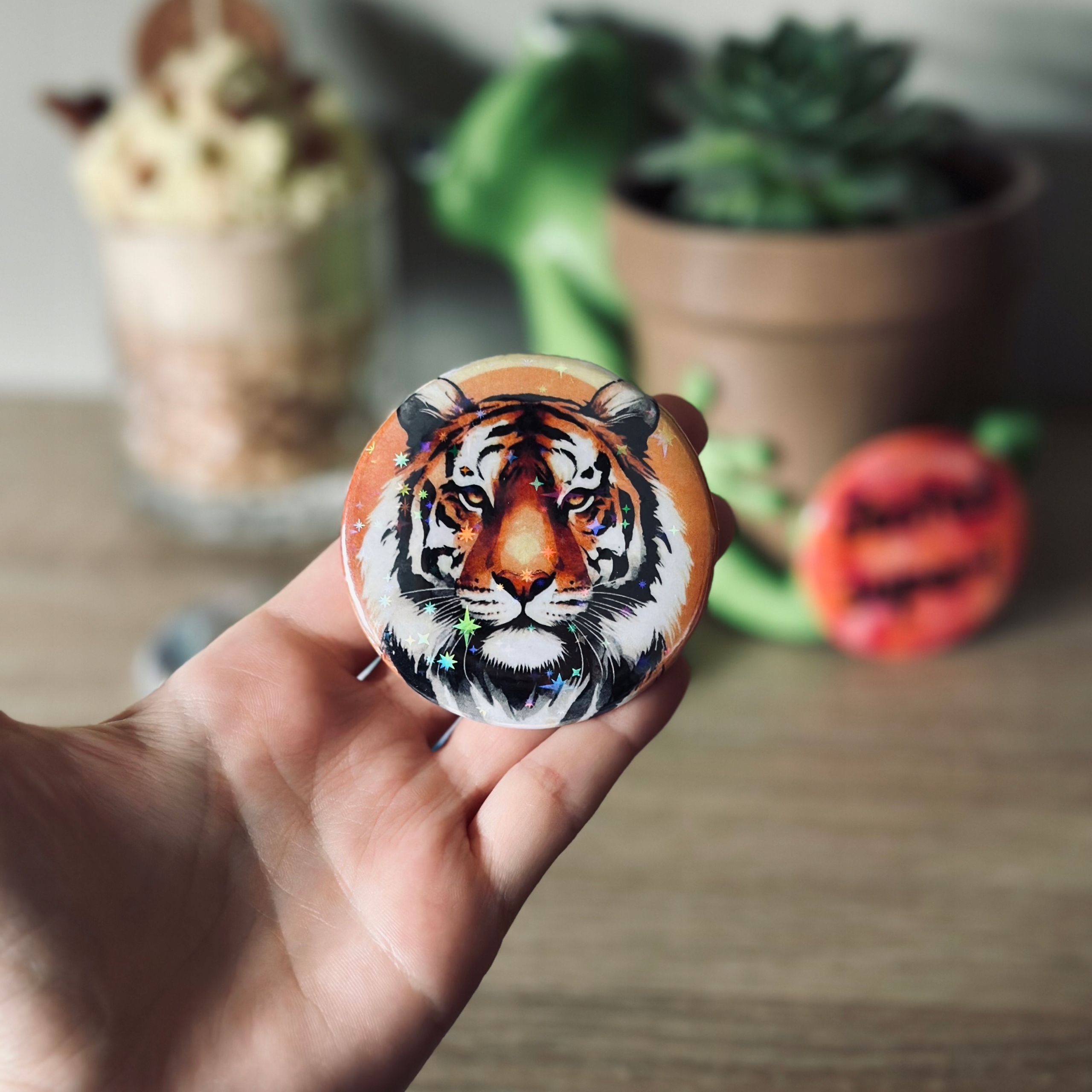 Przypinka, button, pin, znaczek, gra Arataki Itto Genshin Impact 58mm Typ przypinka