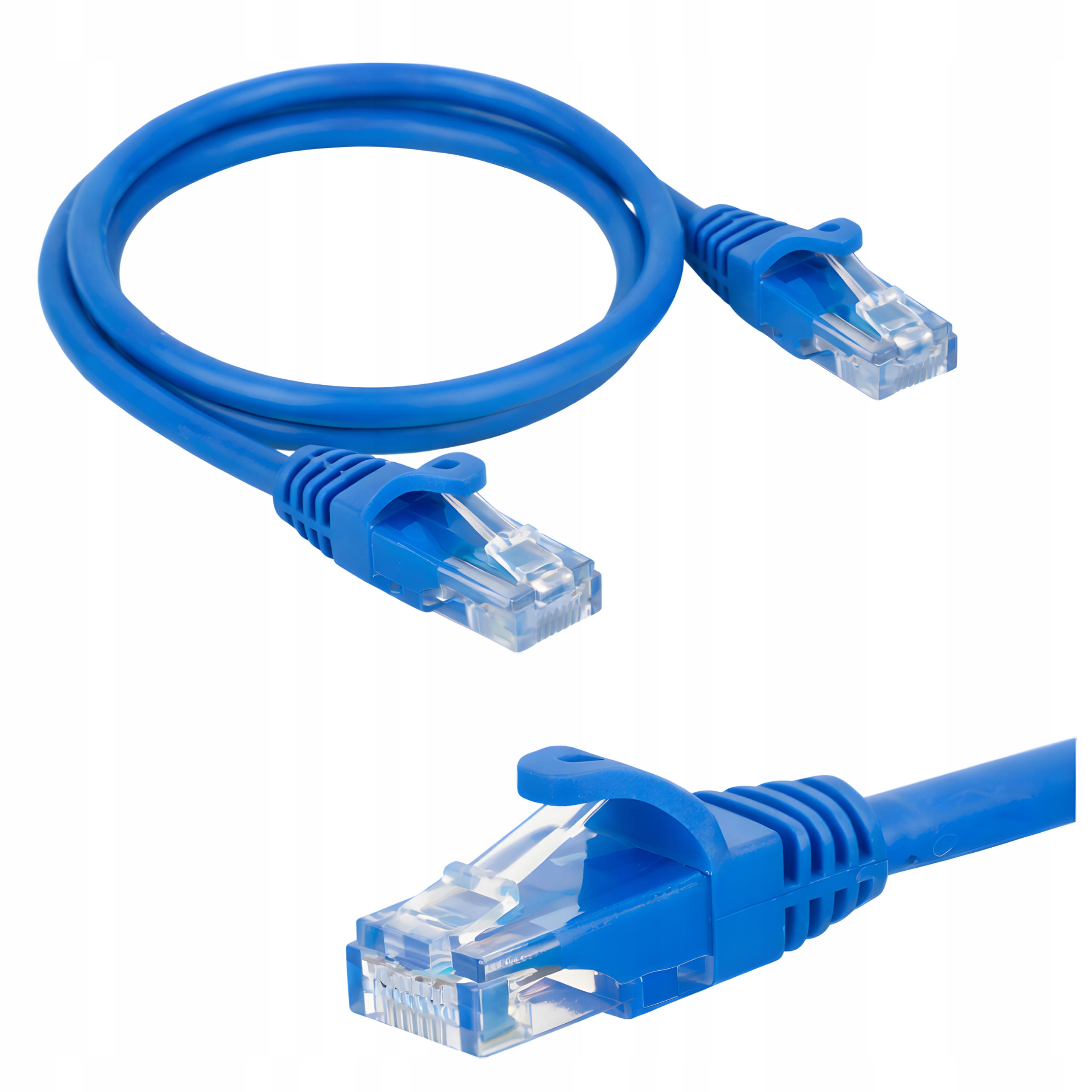 Patchcord RJ45 0,25m Lan Utp 1Gb/s kat. 5e kabel sieciowy niebieski Netrack