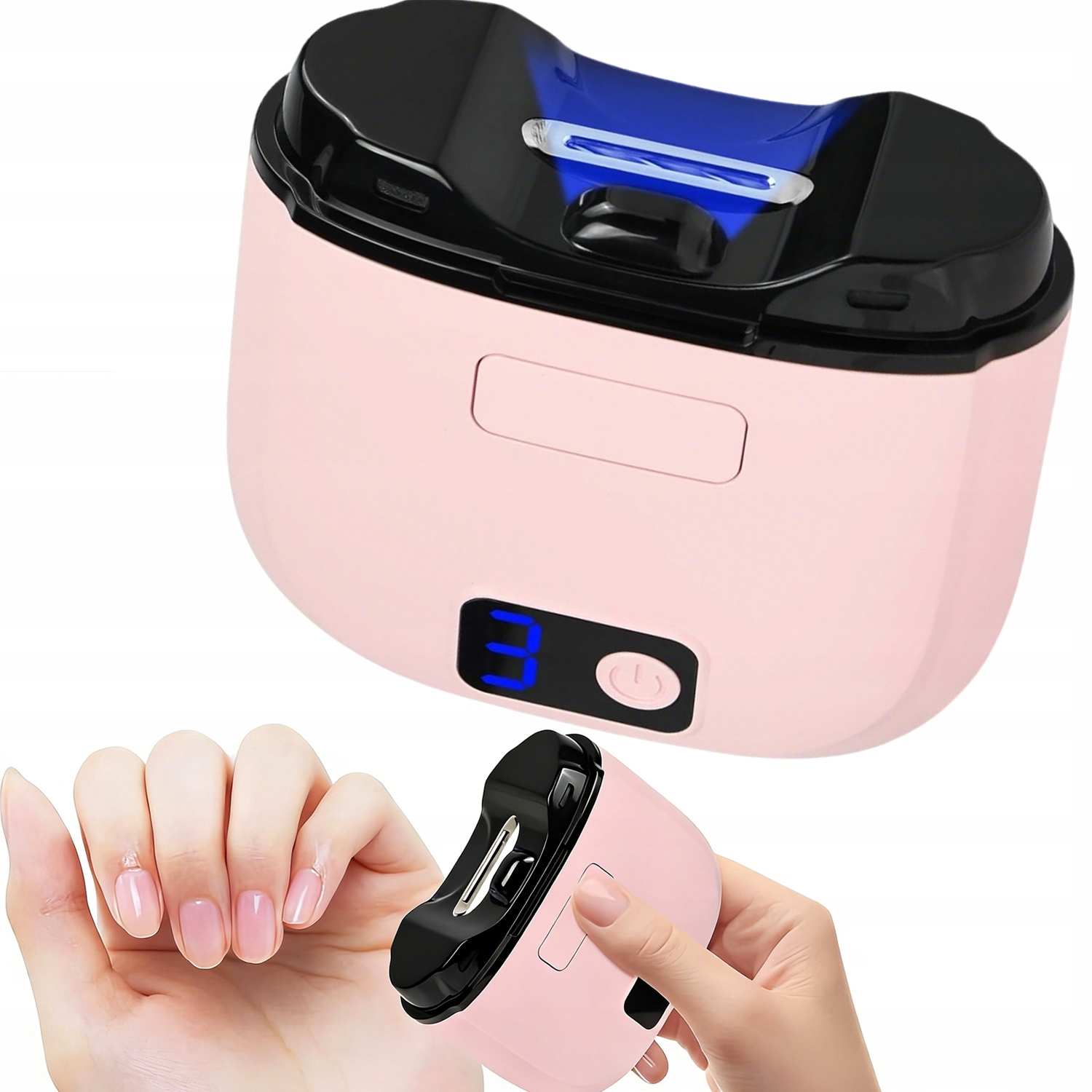 Zastřihovač Na Nehty Mini Elektrický Manikúra S Led Osvětlením