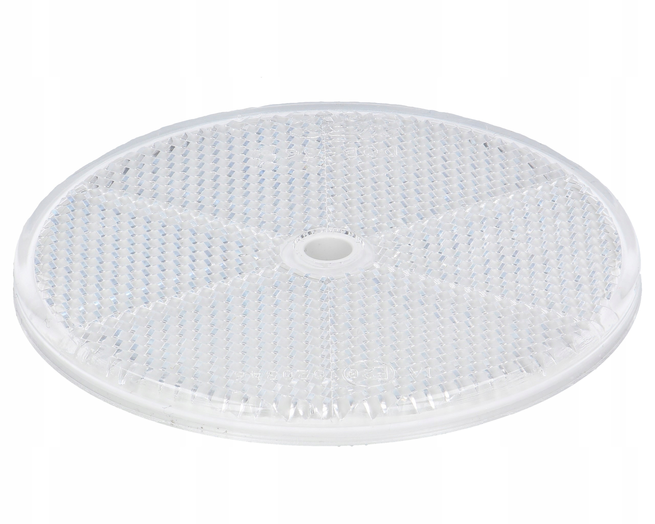 odblask biały okrągły przykręcany 84mm