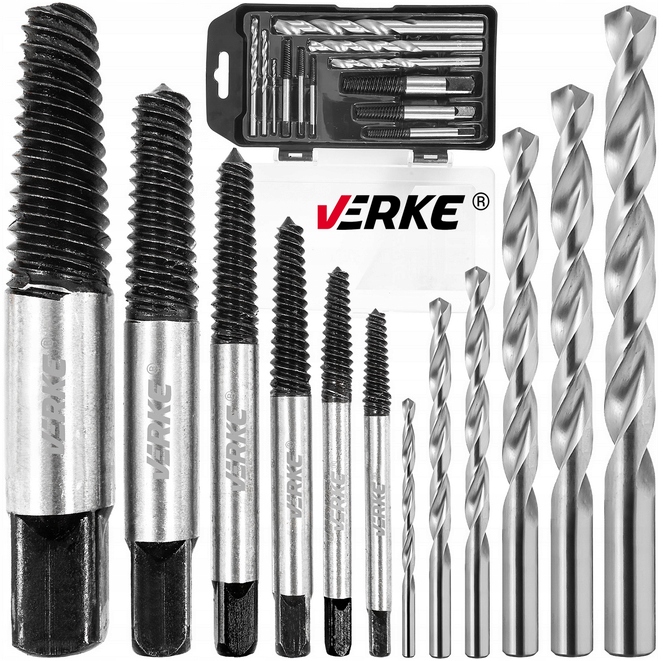 Wykrętaki Do Urwanych Zerwanych Ukręconych Złamanych Śrub Nakrętek Wiertła