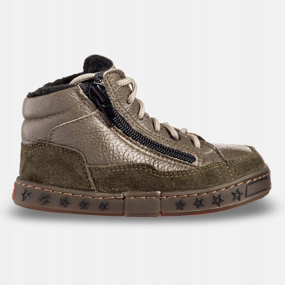 Dziecięce buty barefoot na jesień i zimę Yeti Khaki 23 Eu Magical Shoes