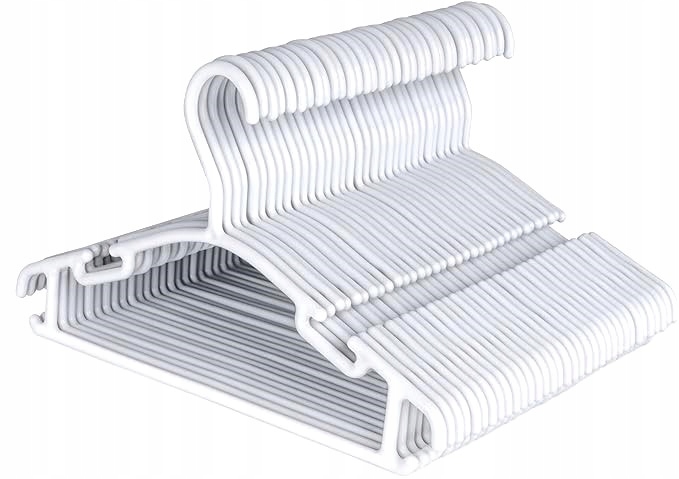 Wieszaki dla dziecka Ilauke białe plastikowe 33 sztuki wieszaki dziecięce