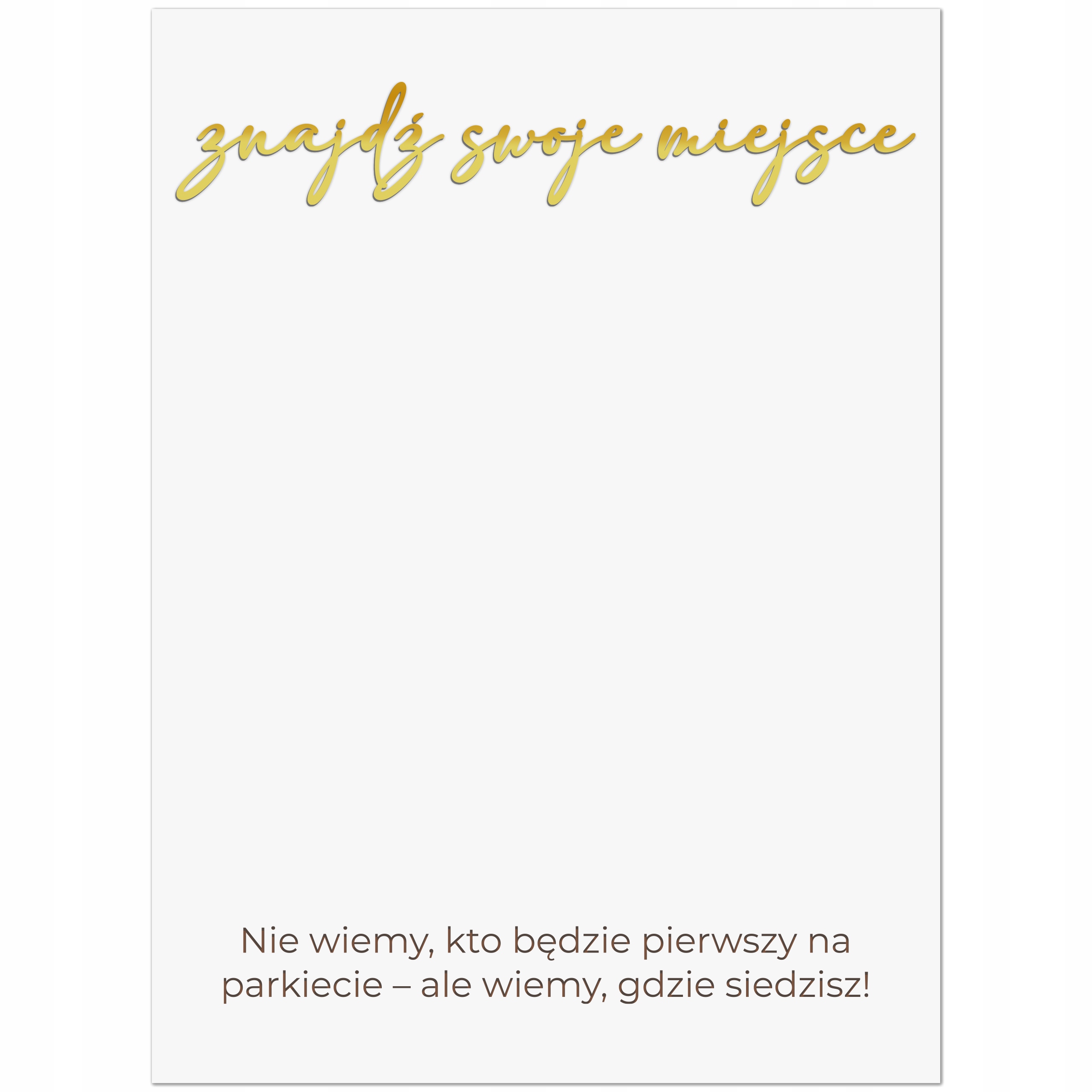 Tabule plán uspořádání svatebních stolů Rozmístění hostů Zlaté nápisy plexi