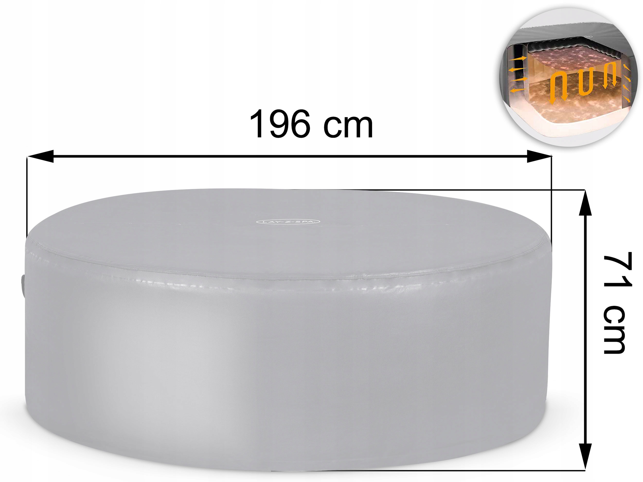 Przykrycie termalne do jacuzzi Bestway 2 Producent Bestway