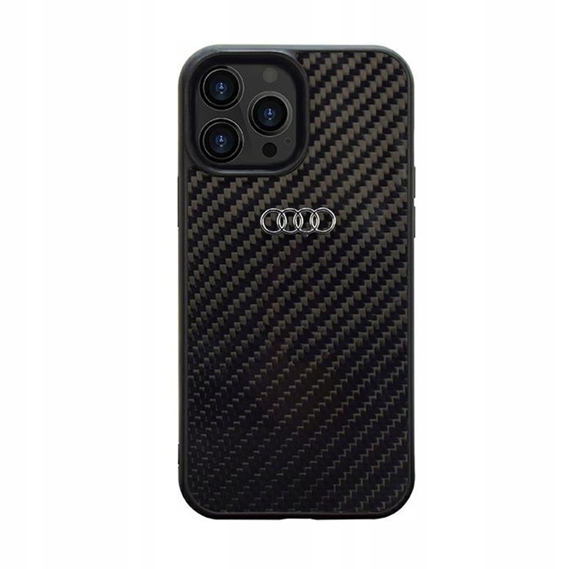 Audi Carbon Fiber – Pouzdro pro iPhone 14 Pro (Černé)