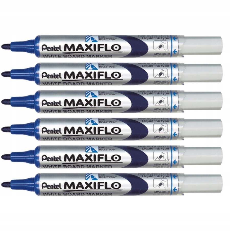 

Pentel Maxiflo Marker do tablic niebieski okrągły