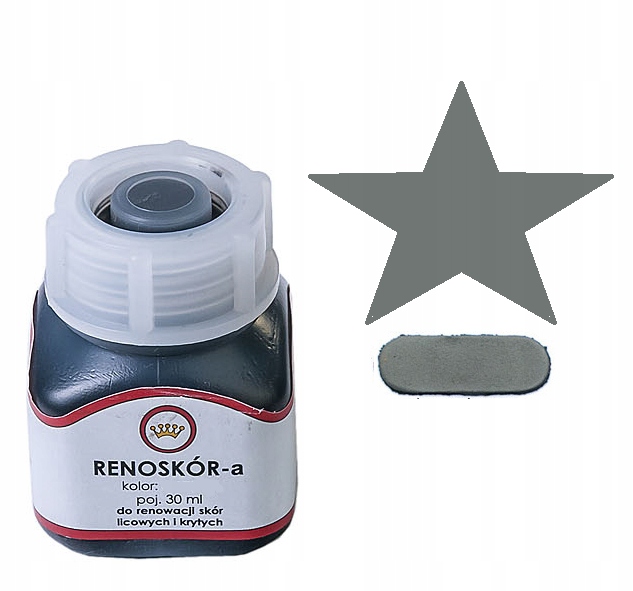 Farba Lakier Do Skór Skóry Renoskór popiel ciemny
