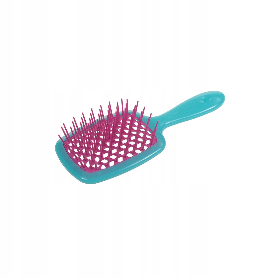 JANEKE_Superbrush kadeřnický kartáč na rozčesávání vlasů Tyrkysovo-růžový