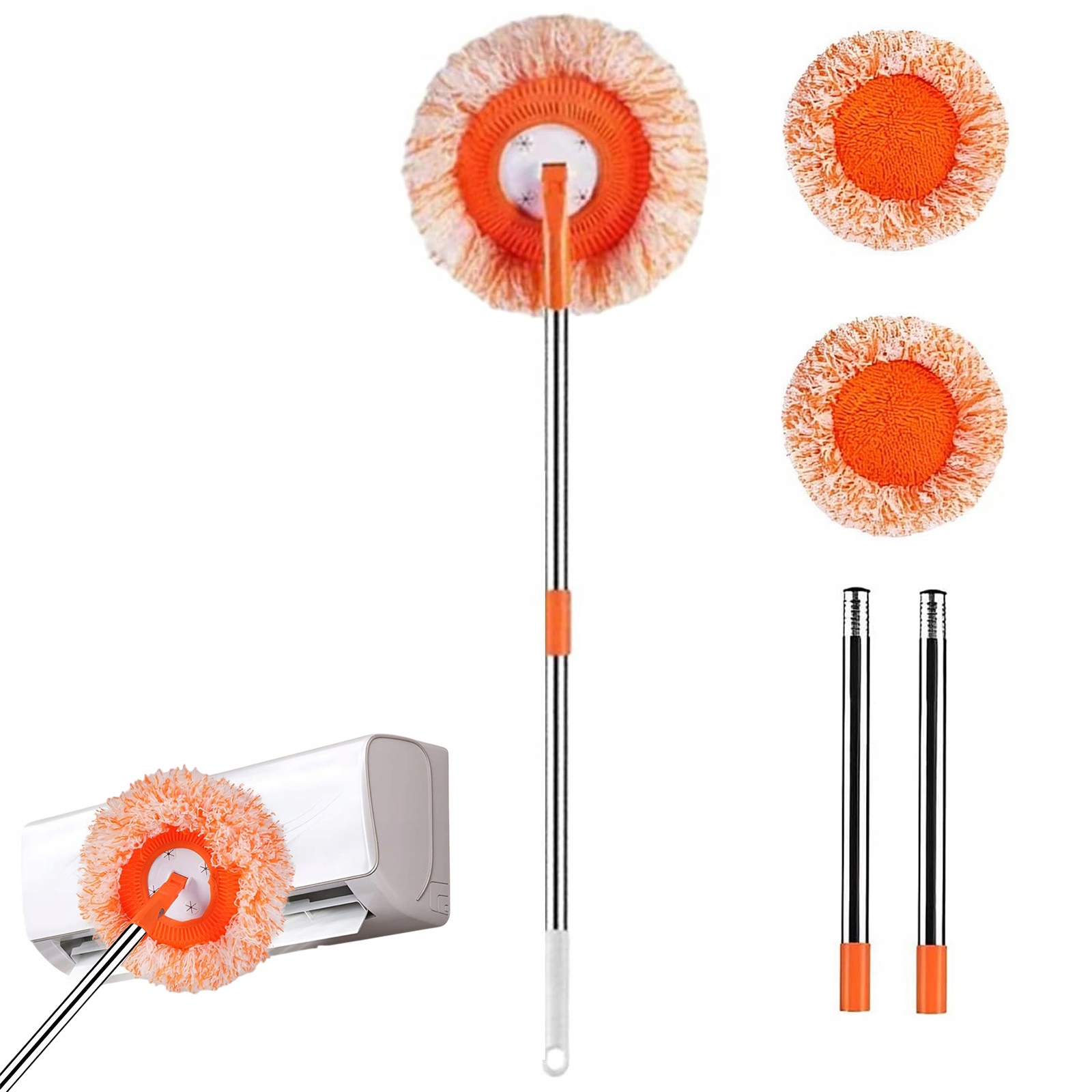Levně Rotační Mop Pro Nástěnné Mopy, Nastavitelný Pro Čištění, Sada 360 Stupňů