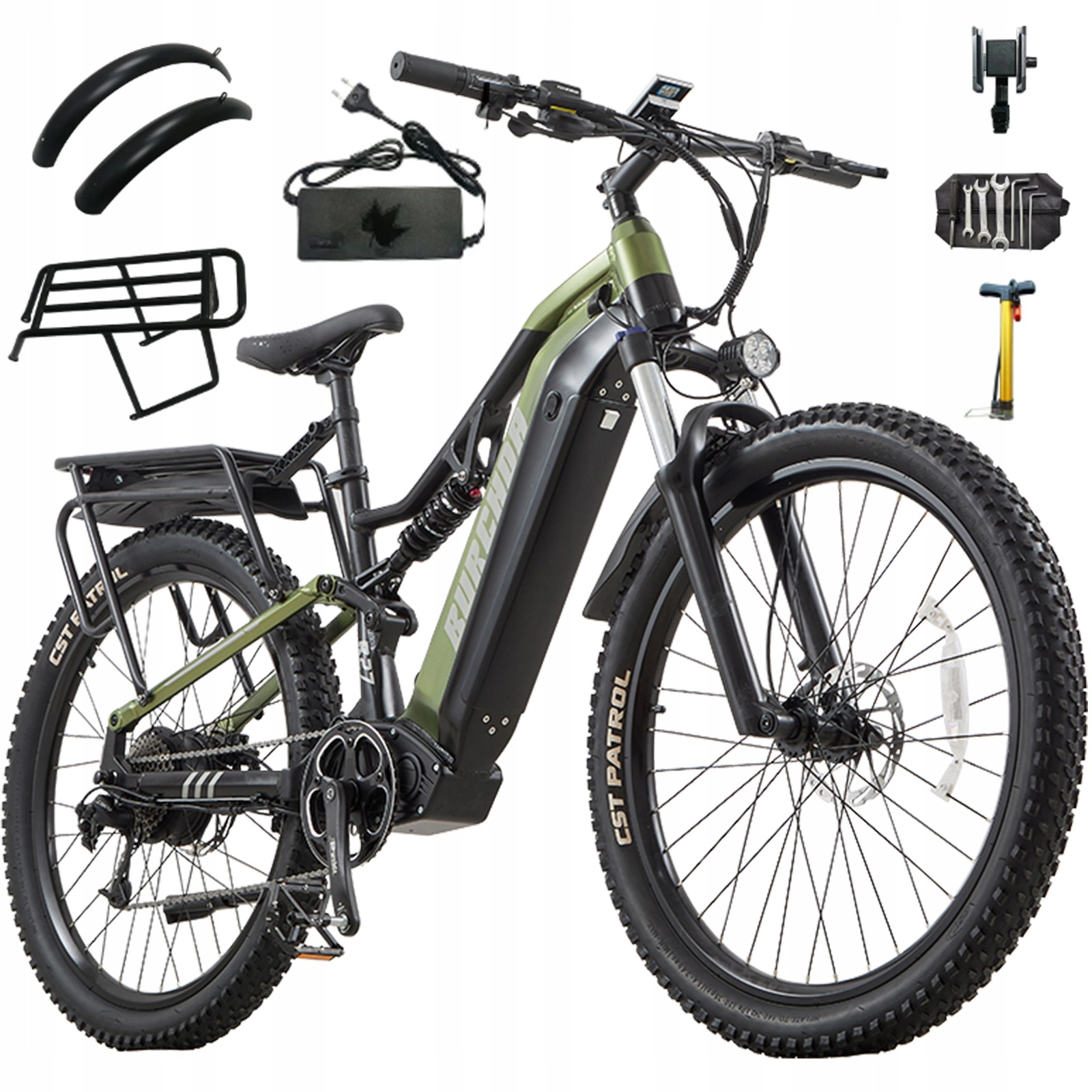 27.5''Burchda B27 pojazdy elektryczne 1000W 48V20AH 45 Km/h Hamulec hydrauliczny