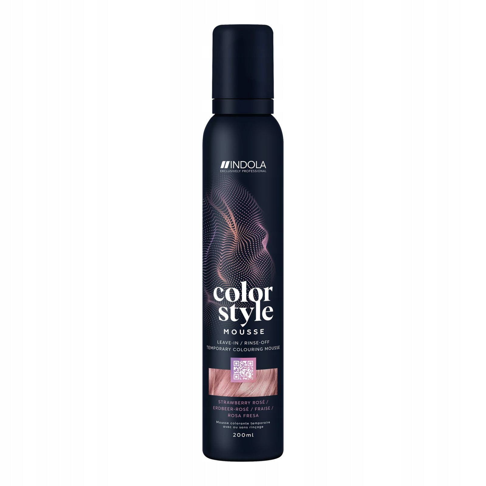 Indola Color Styling Mousse 200 ML Jahoda Růže