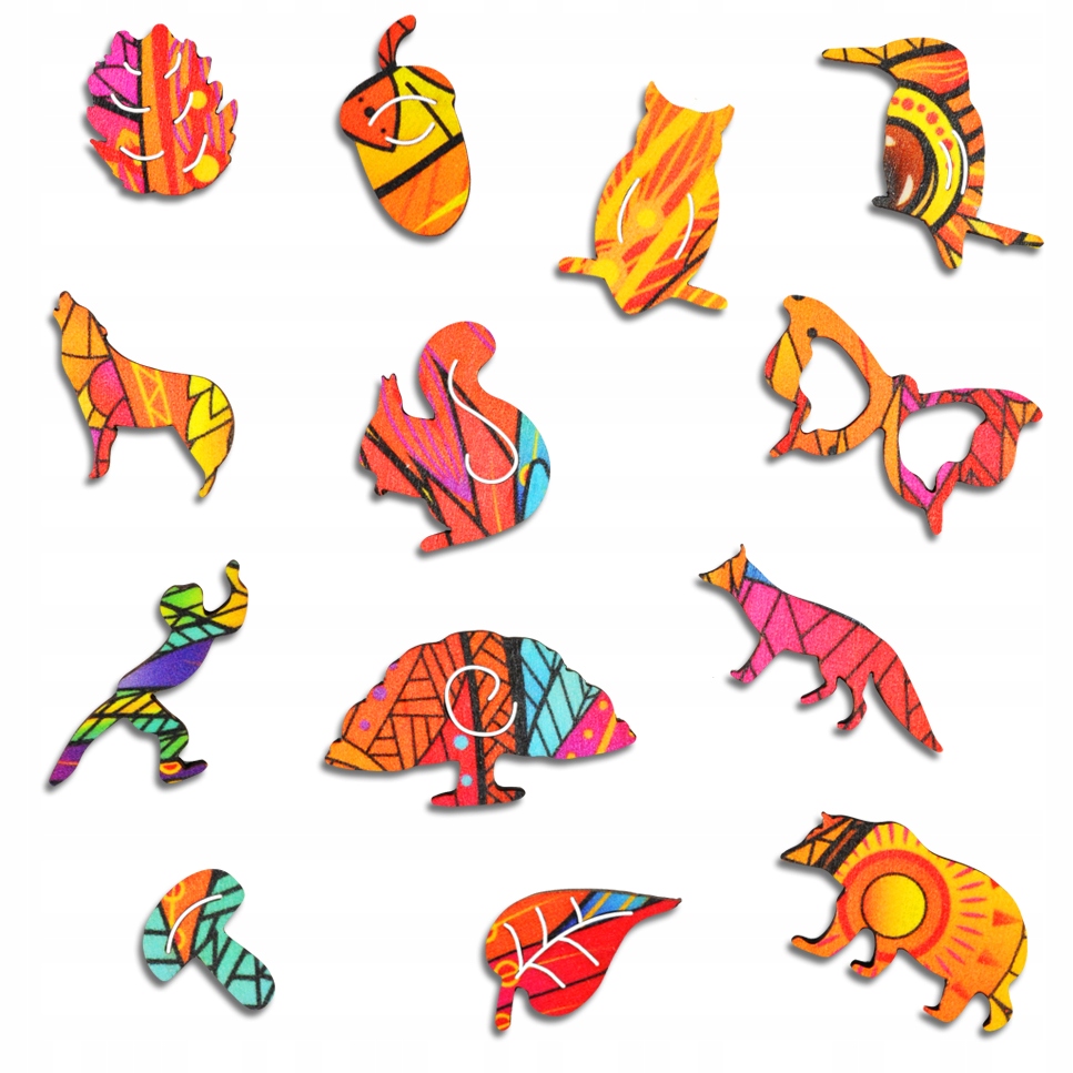 Puzzle Drewniane Premium 3D Układanka dla dorosłych Wiewiórka XL Zwierzęta Liczba elementów 190