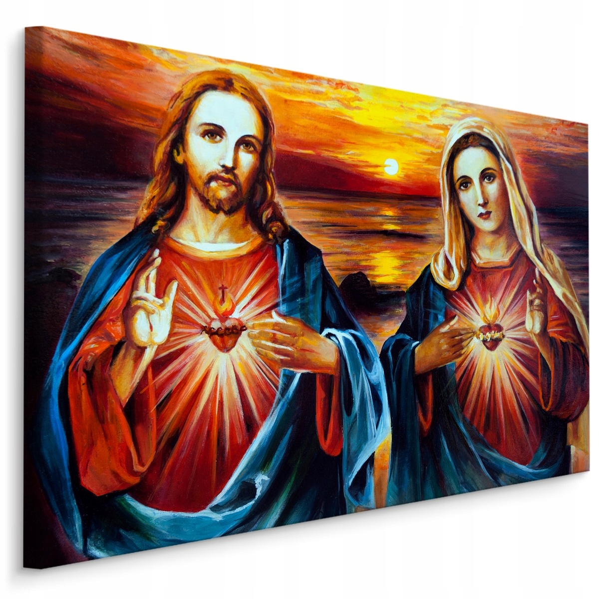 

Obraz Canvas Jezus Chrystus Maryja Serce 3D 70x50