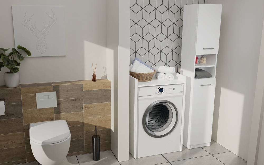 SZAFKA ŁAZIENKOWA NA PRALKE POLA NP - BIEL Kod producenta POLA NP BIEL