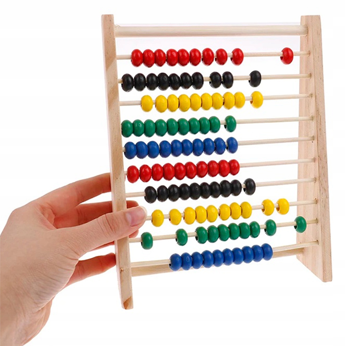 LICZYDŁO DREWNIANE KOLOROWE DO NAUKI LICZENIA DLA DZIECI TRADYCYJNE DA179 Kod producenta APT_DA179