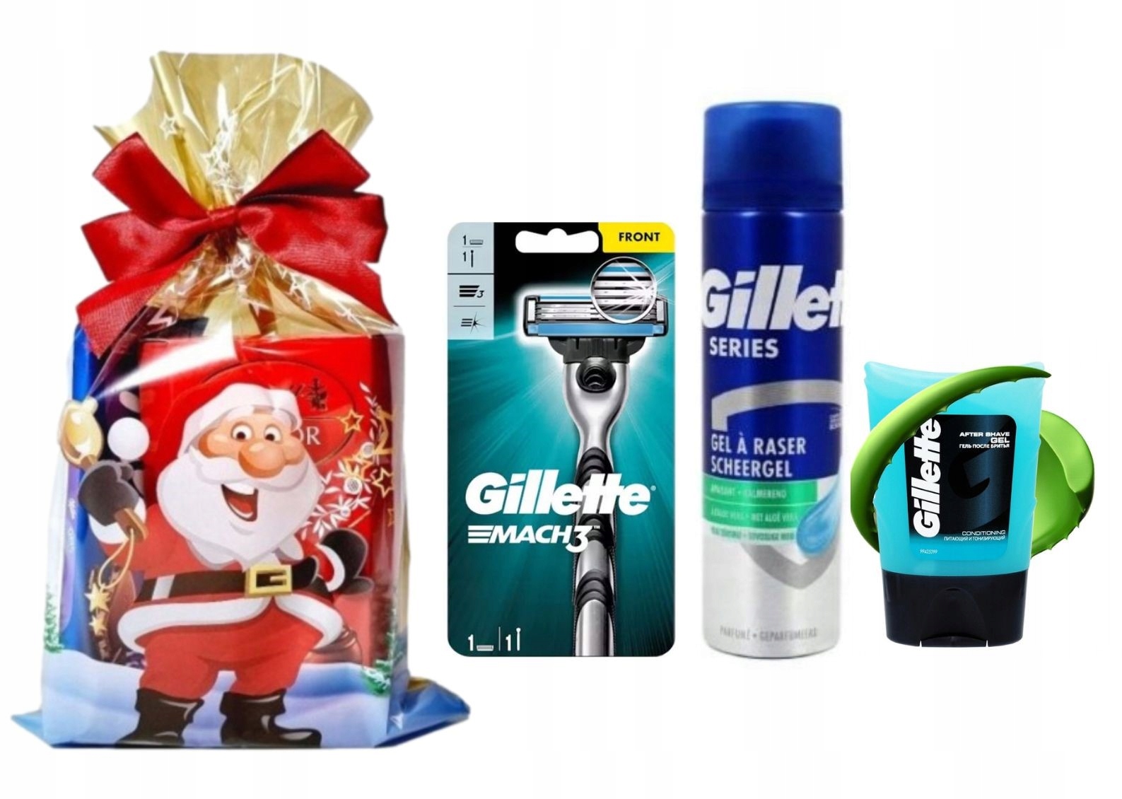 Sada Dárek pro muže Gillette Mach 3 Gel holicí strojek