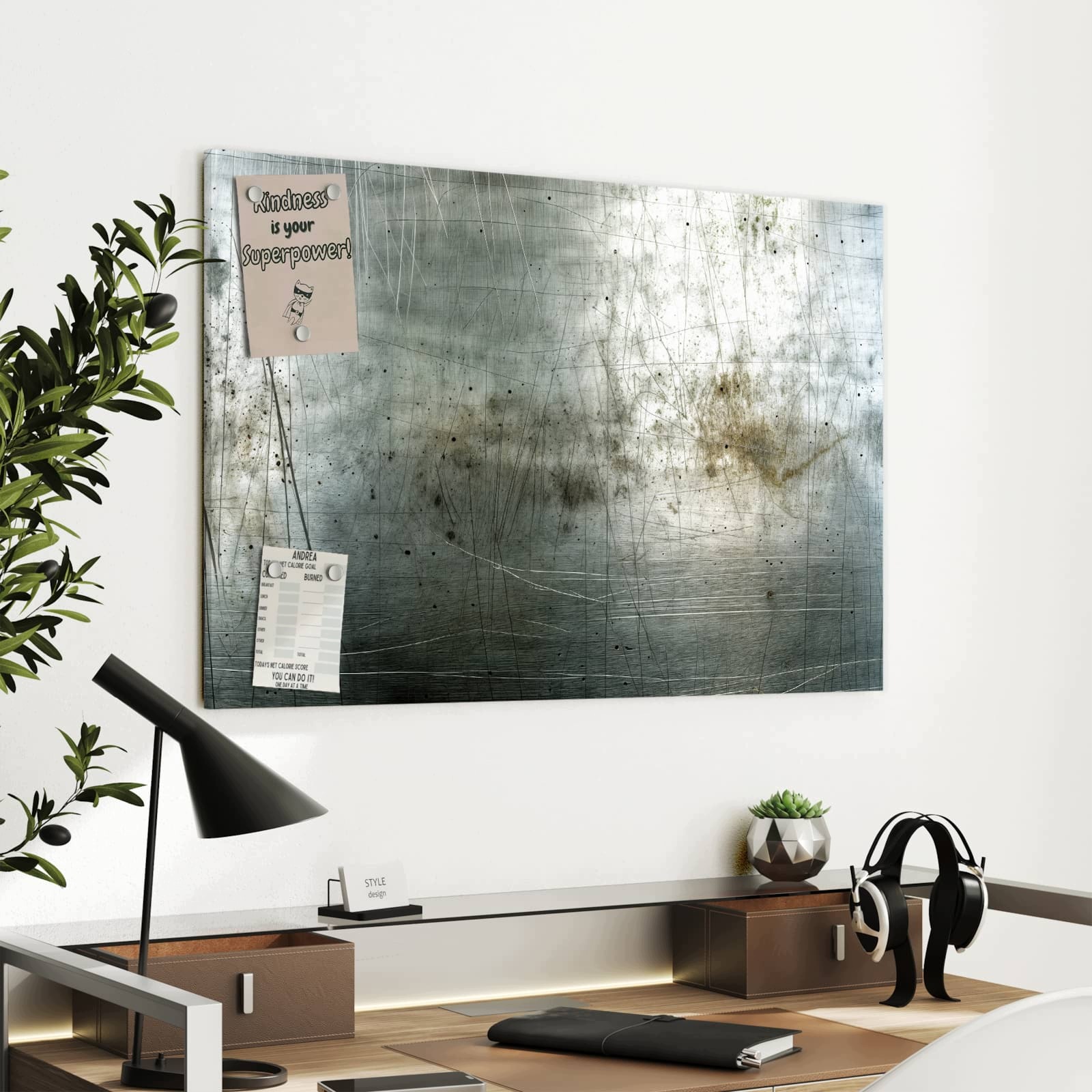 Magnetická tabule Užywane Kov 90 × 60 cm