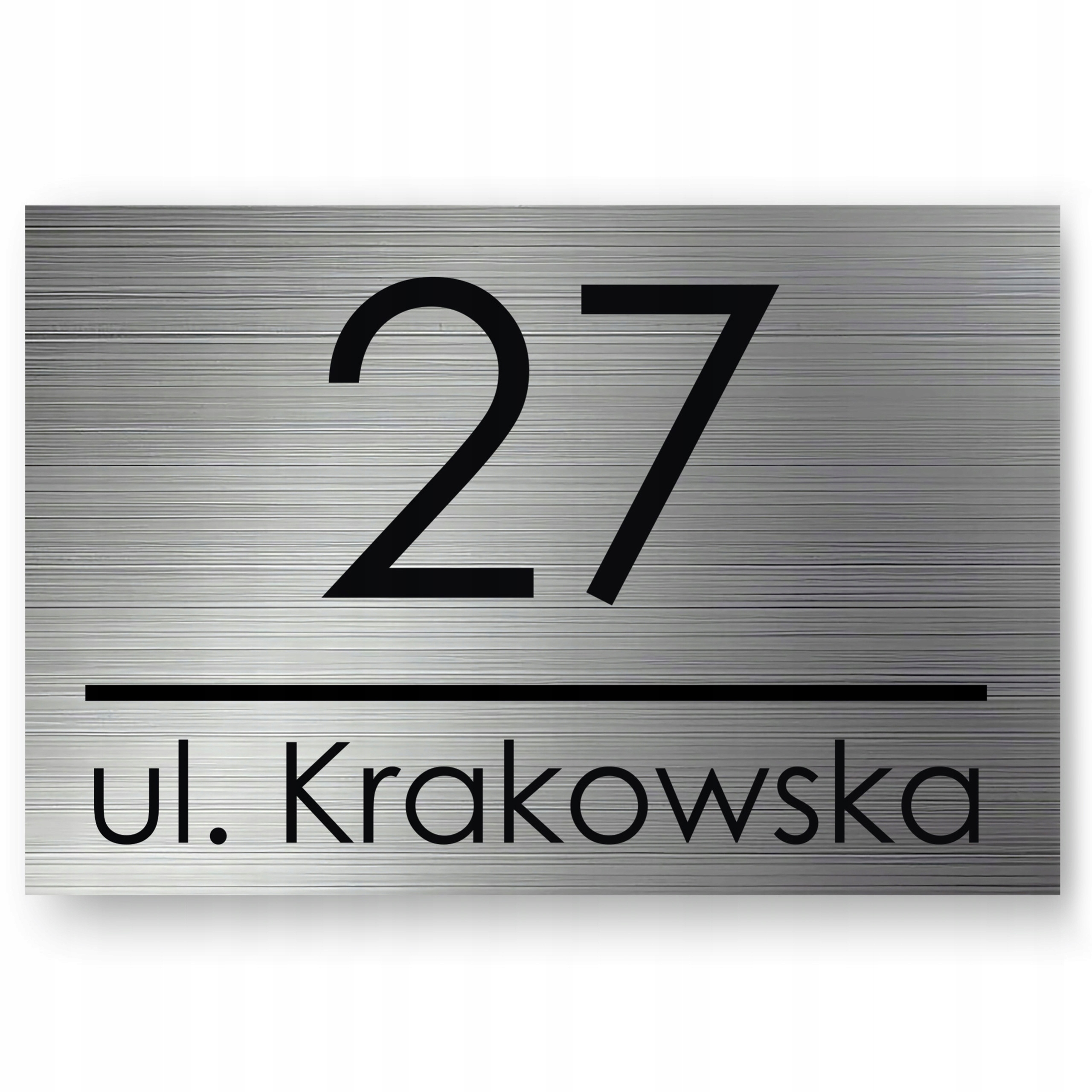 TABLICZKA ADRESOWA NUMER DOMU TRWAŁA I ELEGANCKA CNC 30X20cm DIBOND 3mm UV