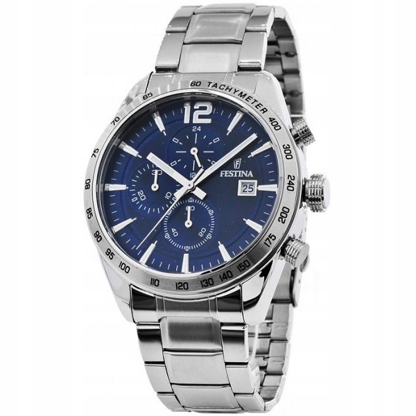Pánské Hodinky Festina F16759-3 stříbrný náramek