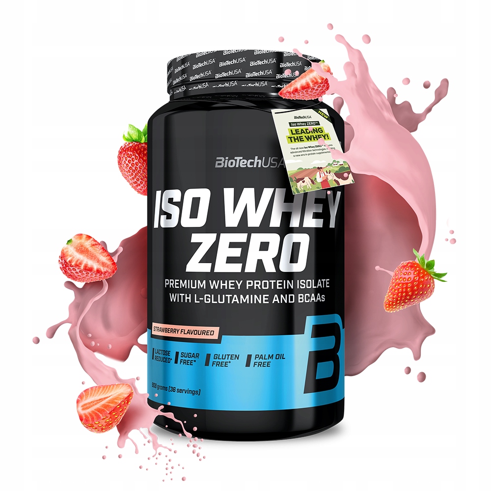 BioTech Iso Whey Zero 908 g Izolát Bílkoviny Snížená laktoza Wpi Cfm Trusk
