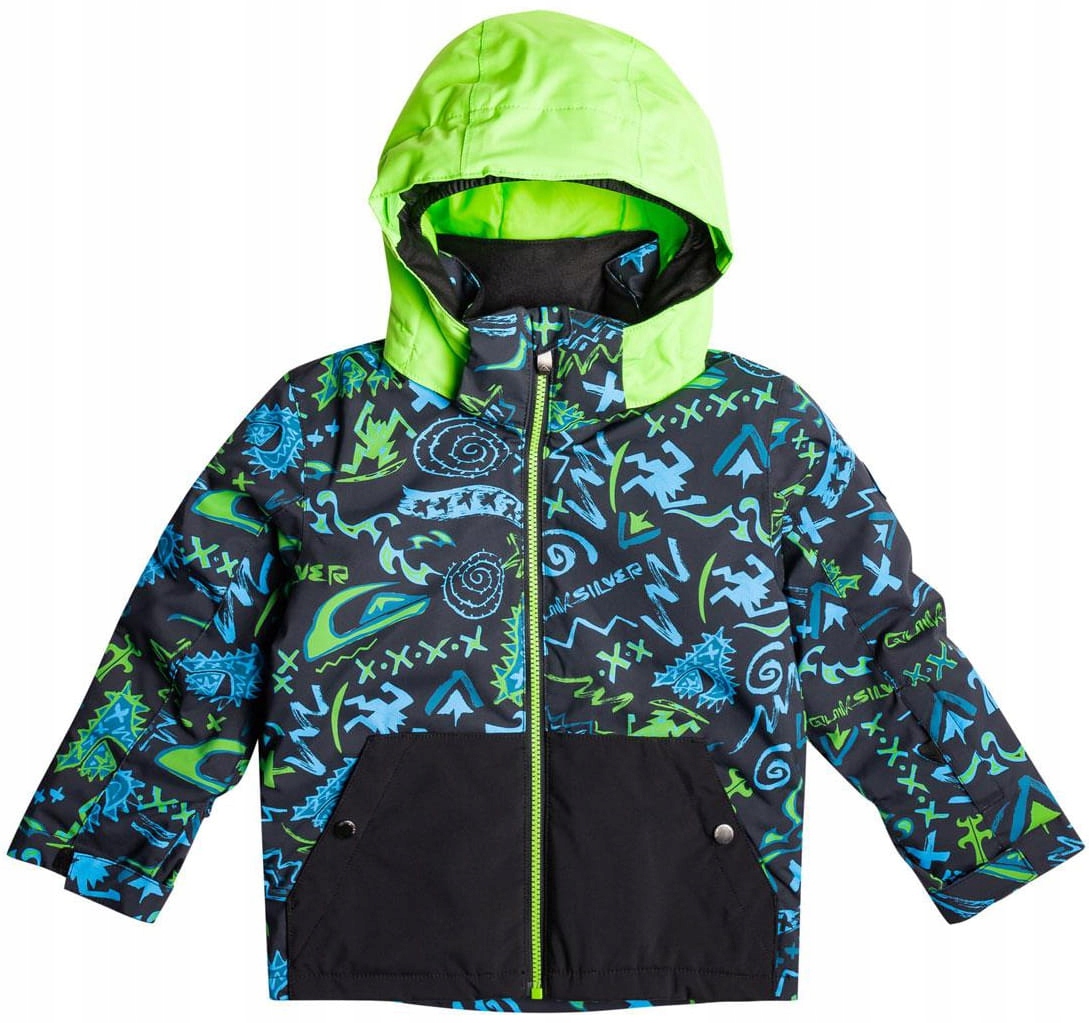 Quiksilver Kurtka Zimowa Narciarska Dziecięca Dla Chłopca Ocieplana