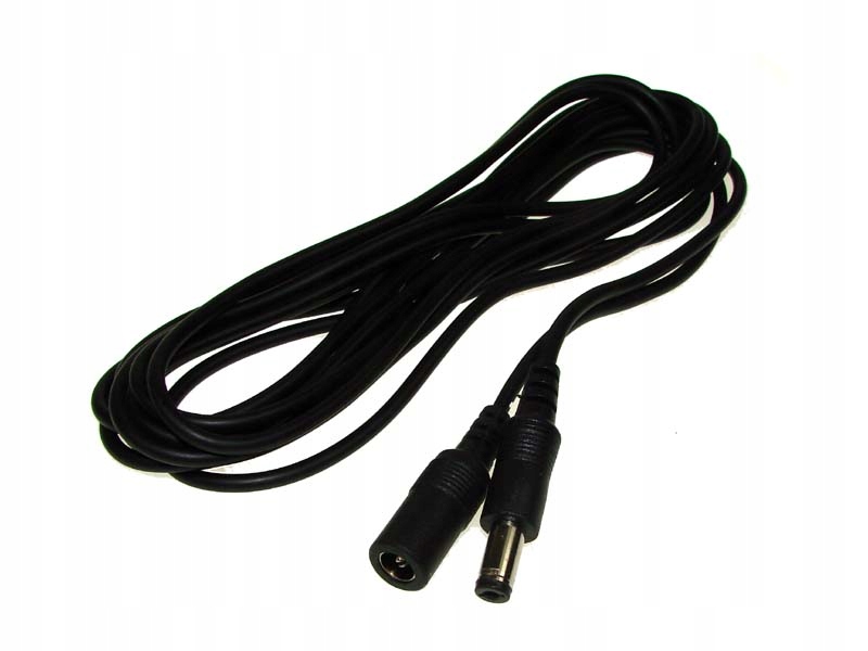 Przedłużacz DC Wtyk/Gniazdo 2,1/5,5 3m do taśm LED zasilania