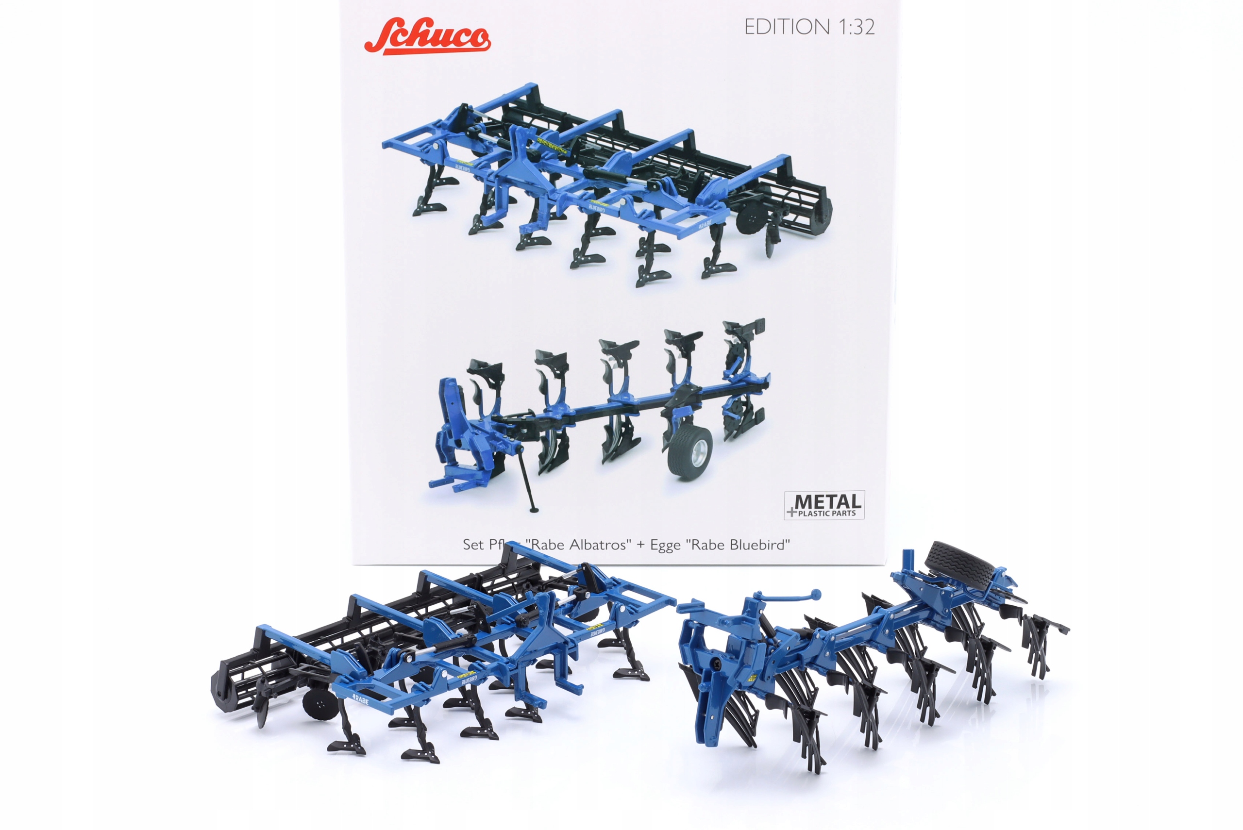Schuco Rabbe Albatros Pluh Rabbe Bluebird kultivátor – Sada 1:32