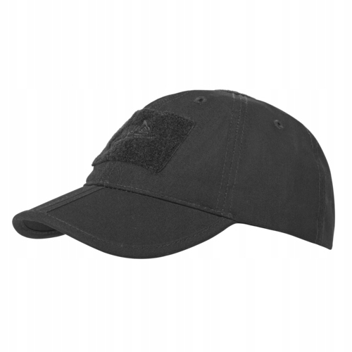 Czapka Baseball daszkiem Helikon Ripstop Foilding Czarna