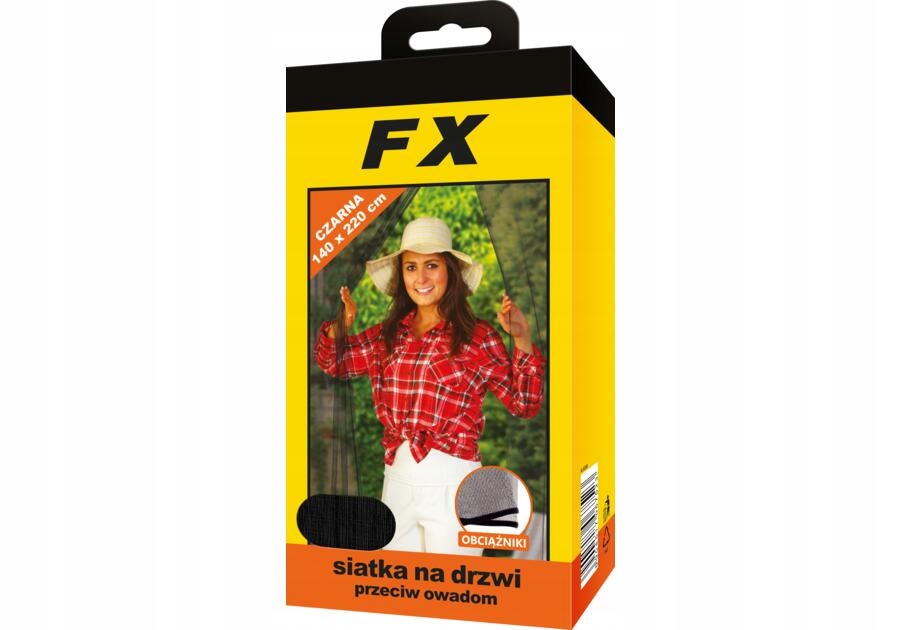 

Siatka na drzwi 140x220 czarna Fx