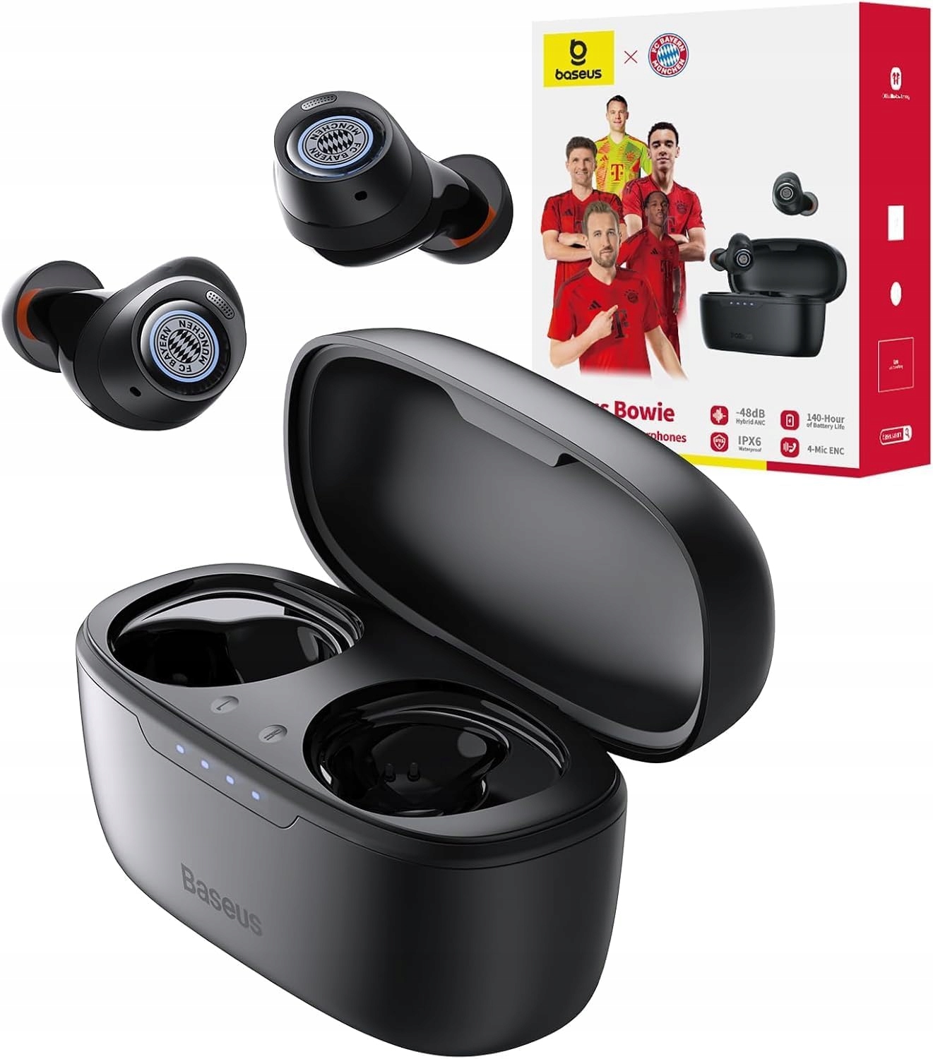 Bluetooth Bezdrátová Sluchátka Do Uší Baseus MA10 Bowie True 48DB IPX6