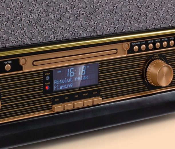 Radio stereo Auna Belle Epoque 1906 DAB w stylu retro Bluetooth CD MP3 USB Marka Auna