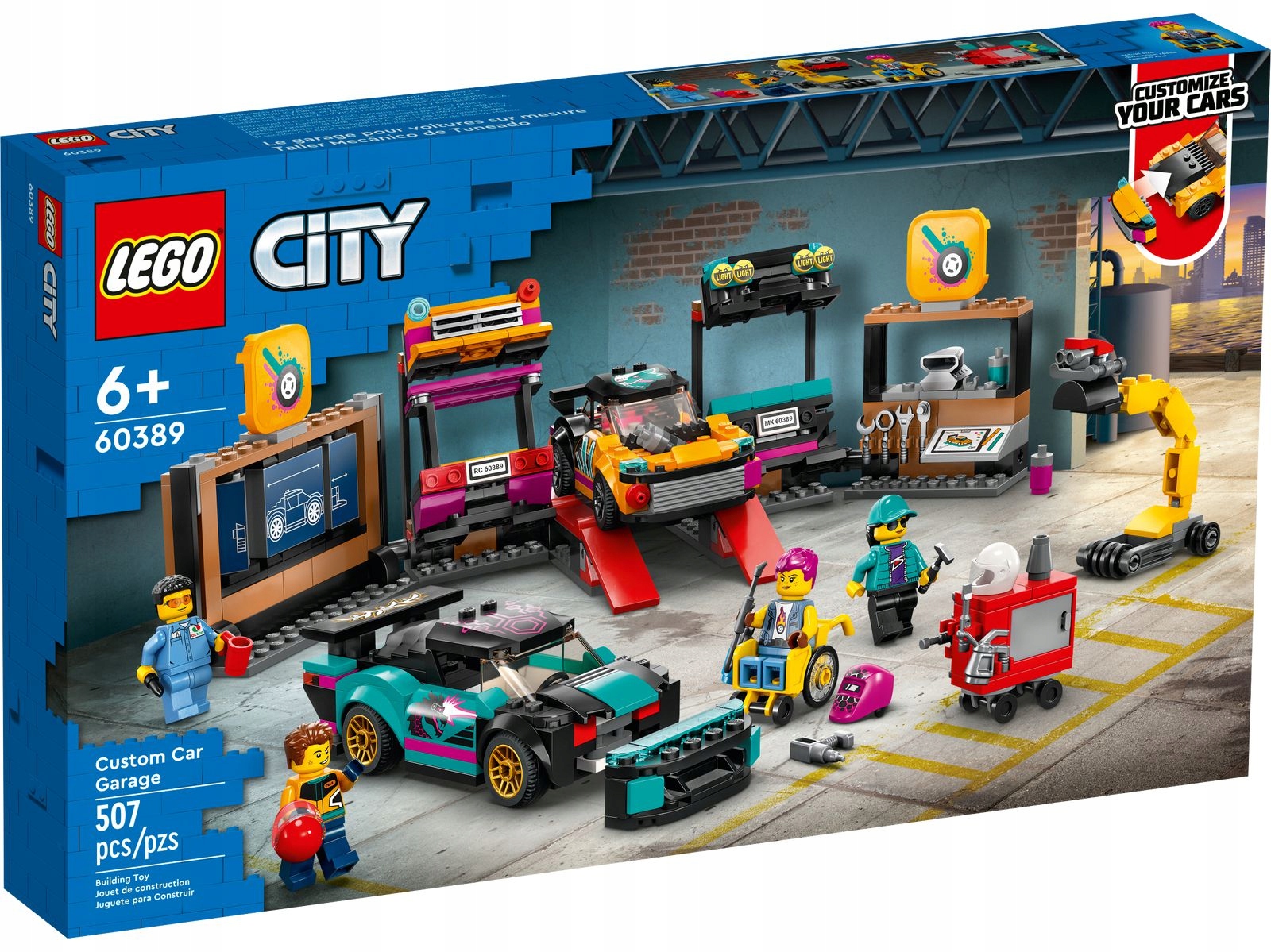 Lego 60389 City dílna tuningu automobilů Originální Stavebnice Nové