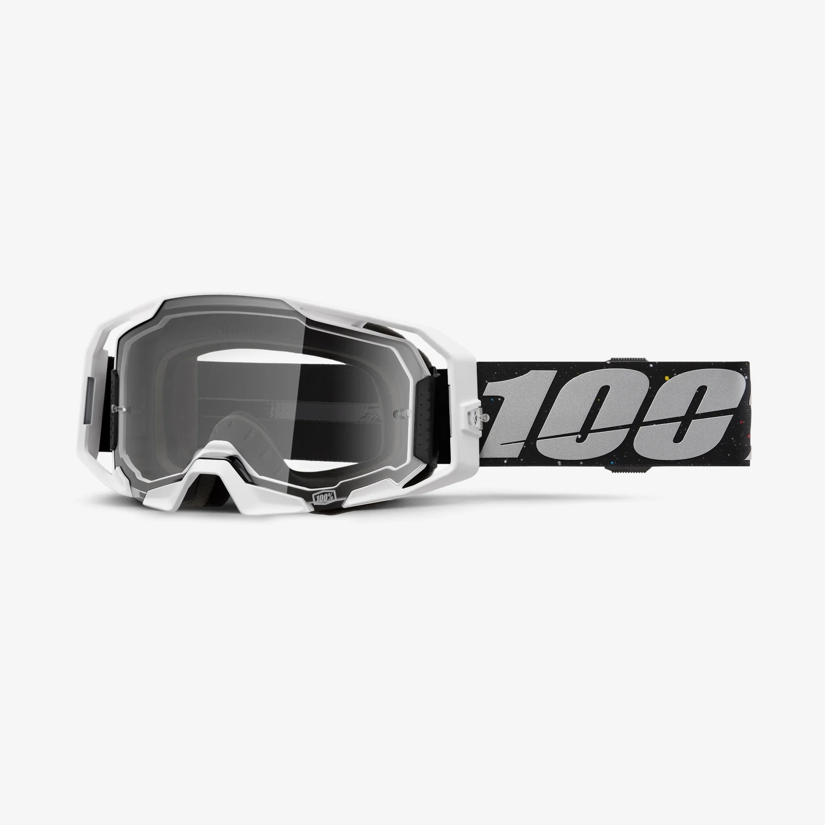 100 % Okuliare Armatic Rapidracer Clear Lens Šedá/čierna Farba Skla