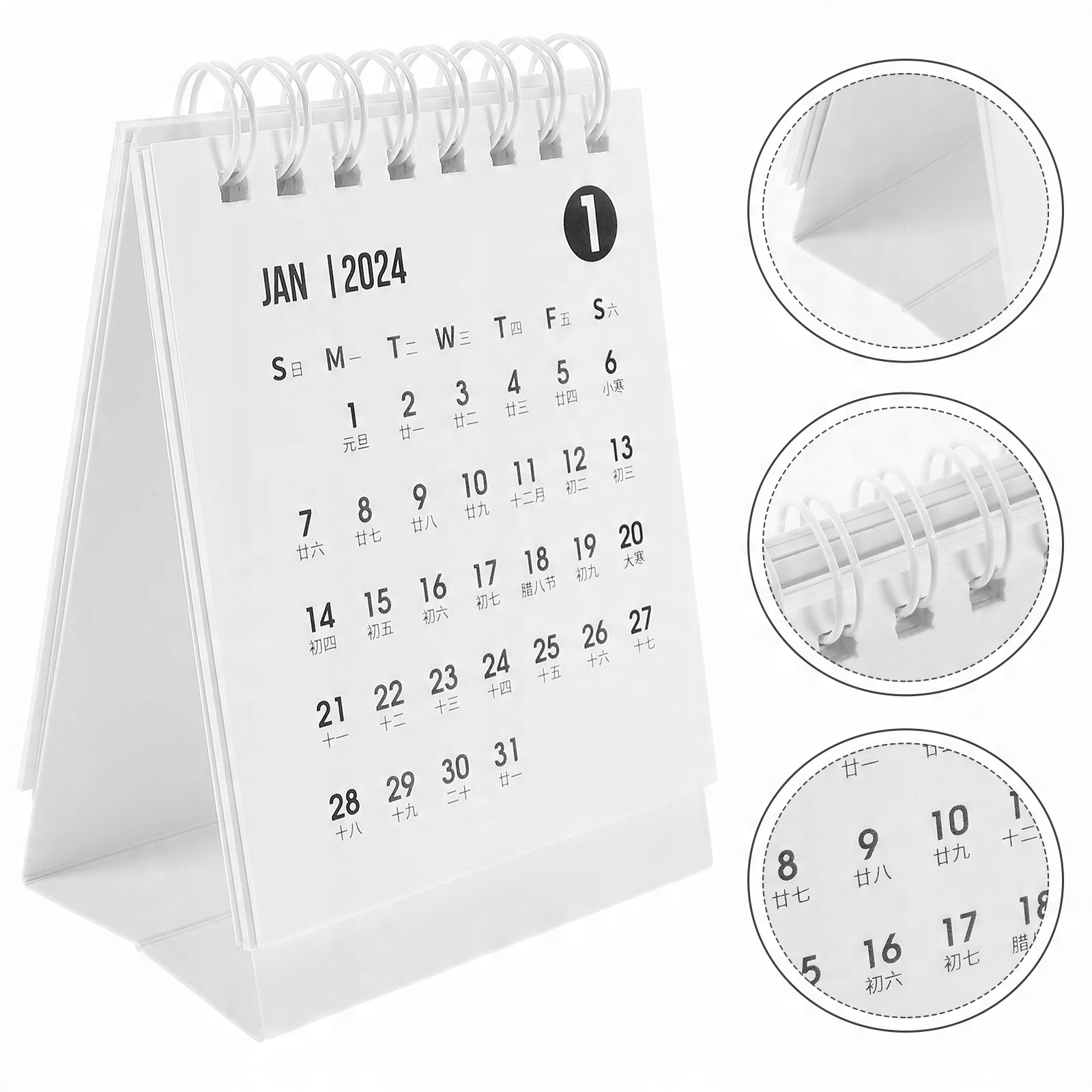 2025 Mini Desk Calendar Decorative Standing Home Simple Planner Table