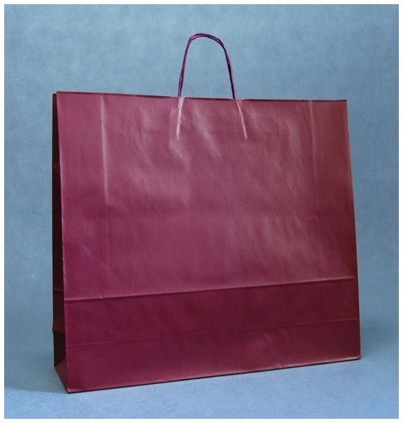 Ozdobná dárková taška Pěkné dekorační tašky 55x49 Cm Eko Bordo 10 kusů