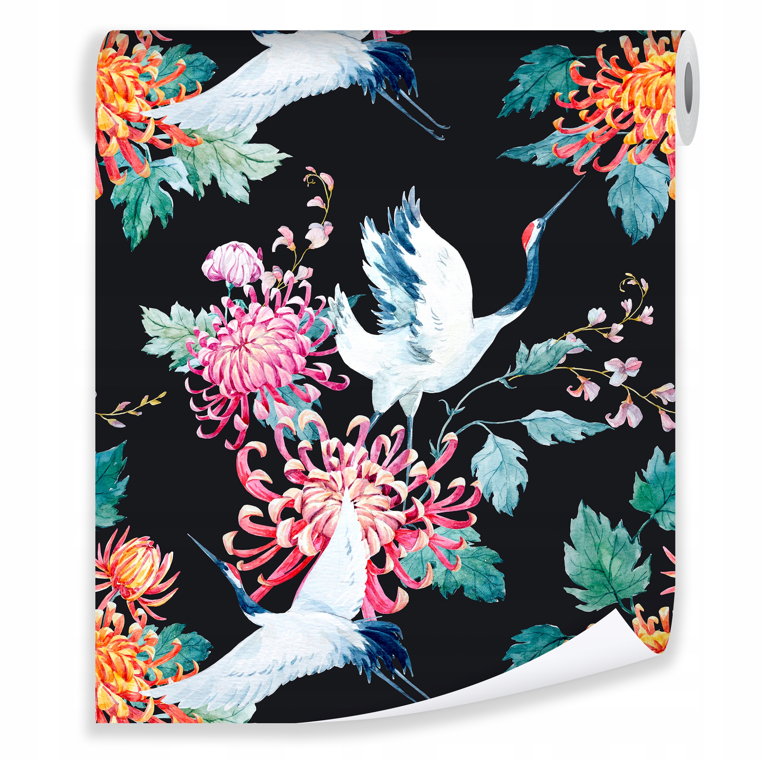 Tapety ścienne ŻURAWIE Tapeta na ścianę FLIZELINA