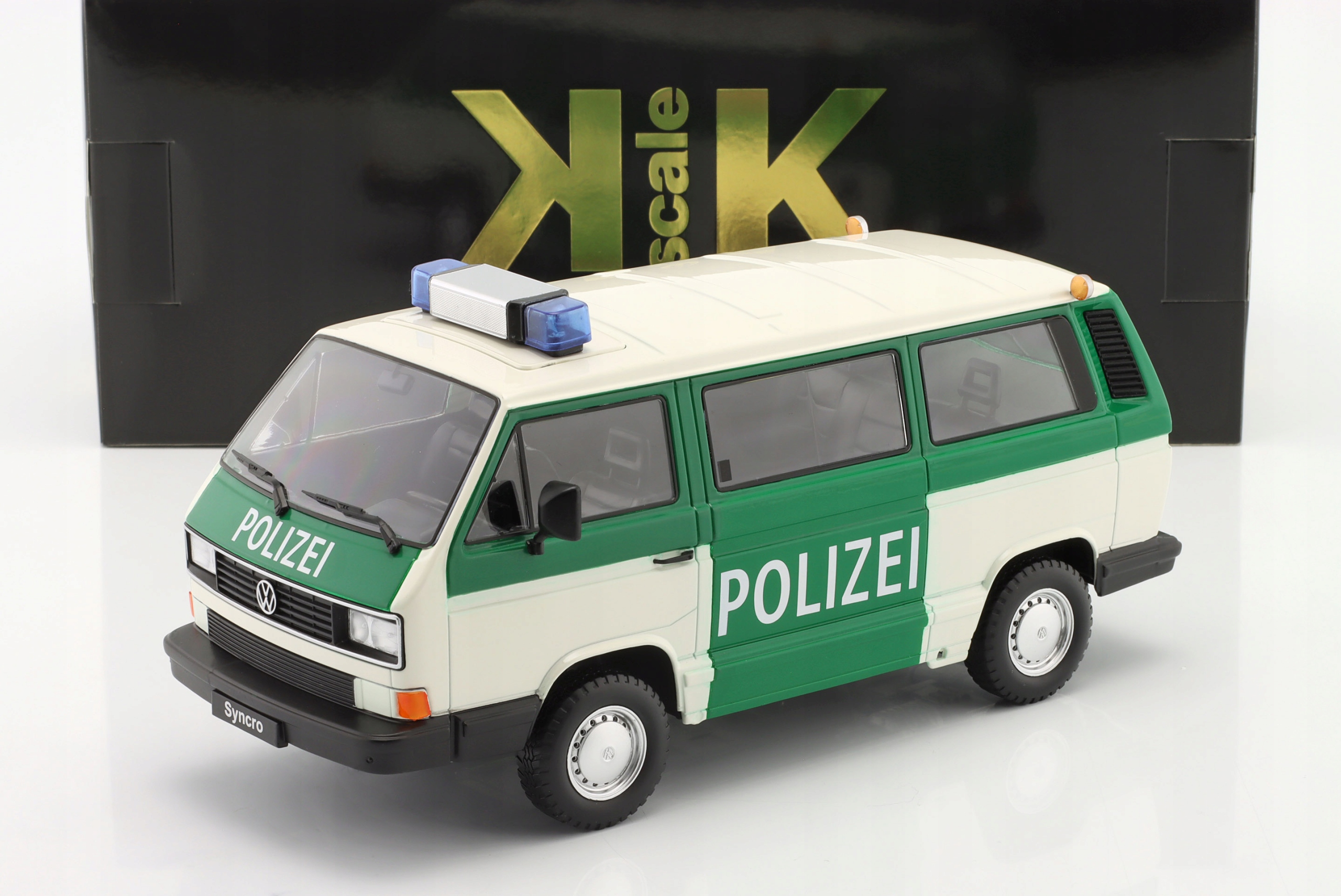 Kk Scale Volkswagen T3 Bus Syncro '87 Polizei 1:18