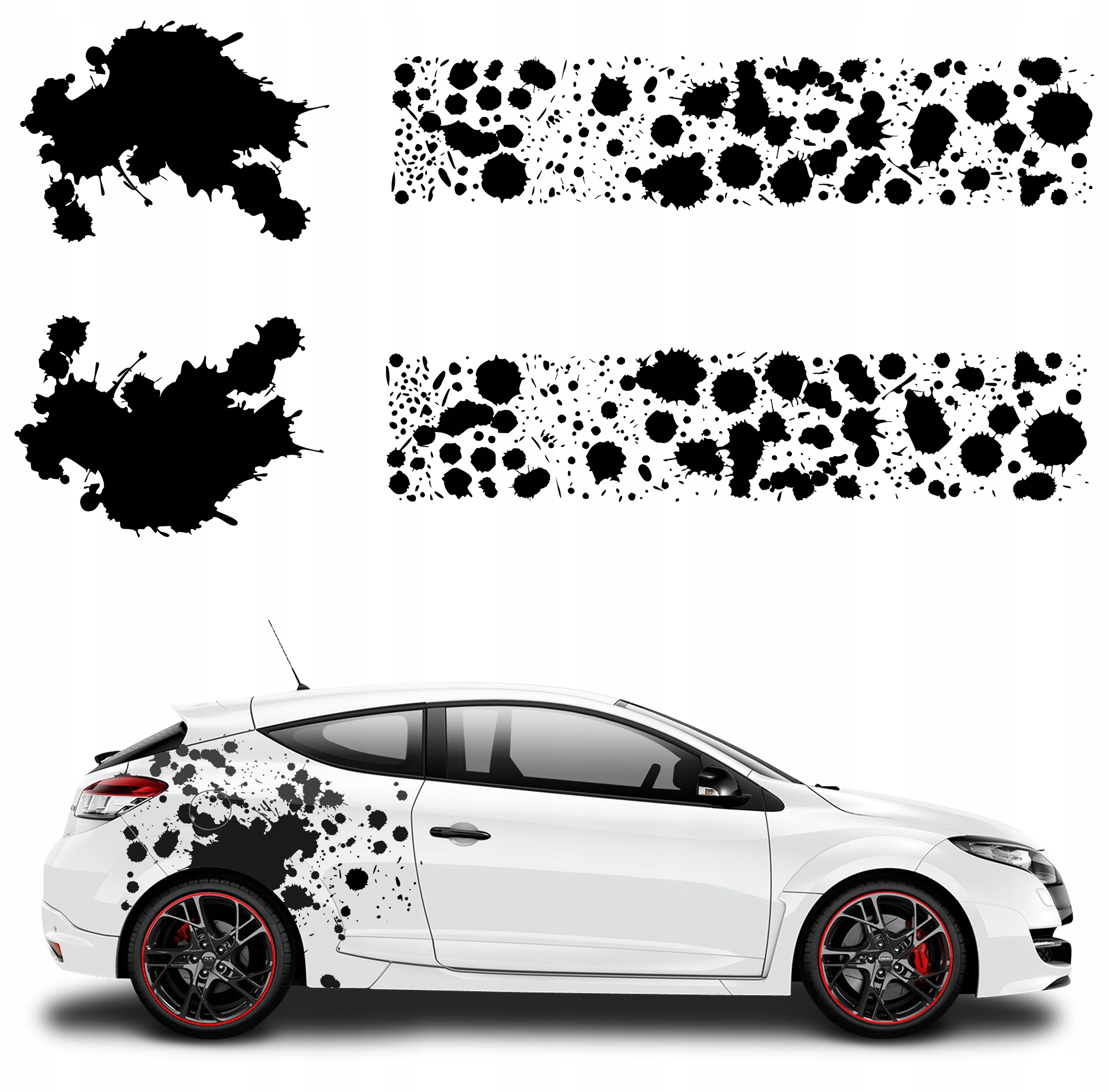 Samolepka Na Auto Maskáčový Camo Rozstřik 44X500 cm