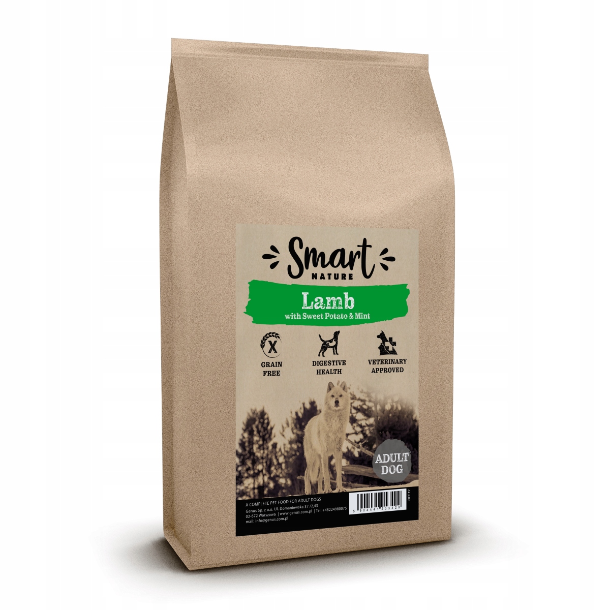 Levně Smart Nature Dog Hypoallergenic Lamb 2kg monoproteinové krmivo pro psy, 100%