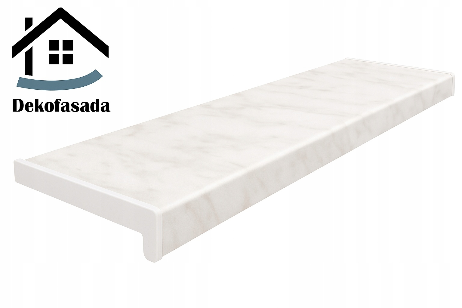 Vnitřní parapet z Pvc mramoru 120 x 35 cm s krytkami Bonus