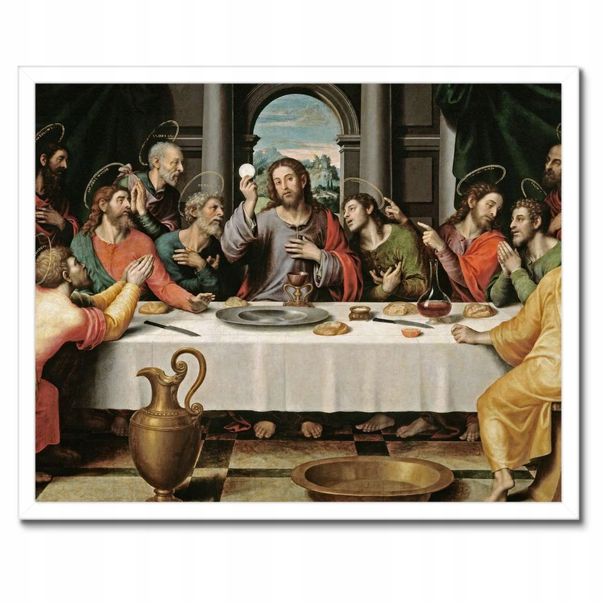 Plakáty v rámu 50x40 Poslední Večeře Ježíš