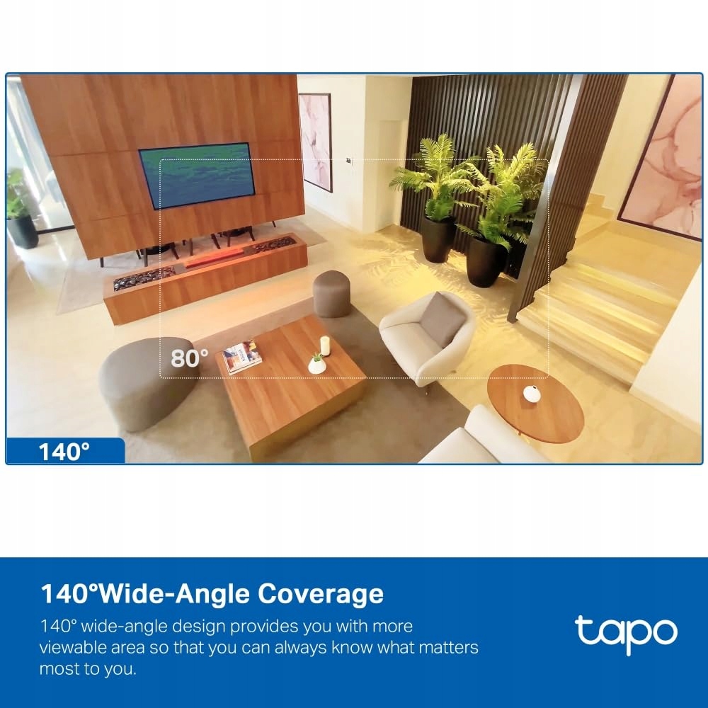 TAPO C125 Kamera Wewnętrzna 2K QHD Magnetyczna Baza HomeKit Alexa Google — miniatura 3