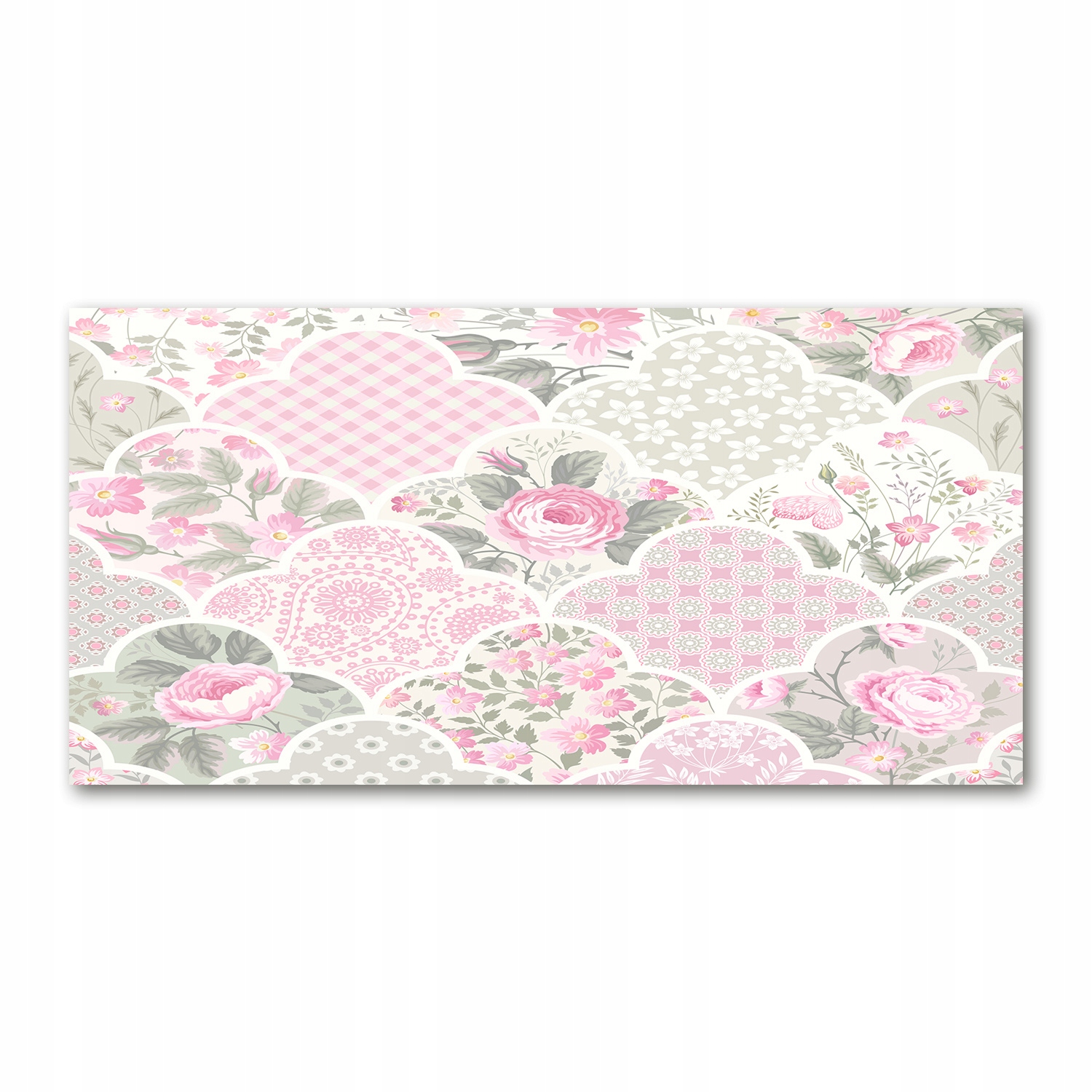 

Foto obraz duży akrylowy Róże i ornamenty 140x70cm