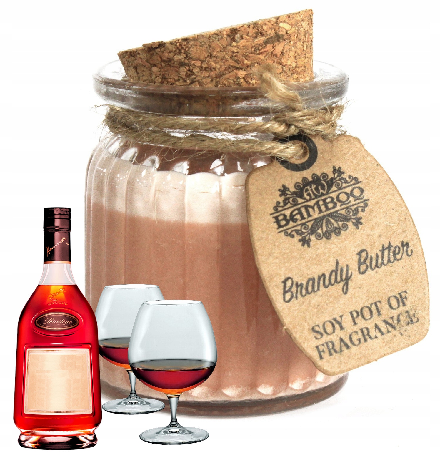 

Świeca W Szkle zapachowa Sojowa świeczka Brandy