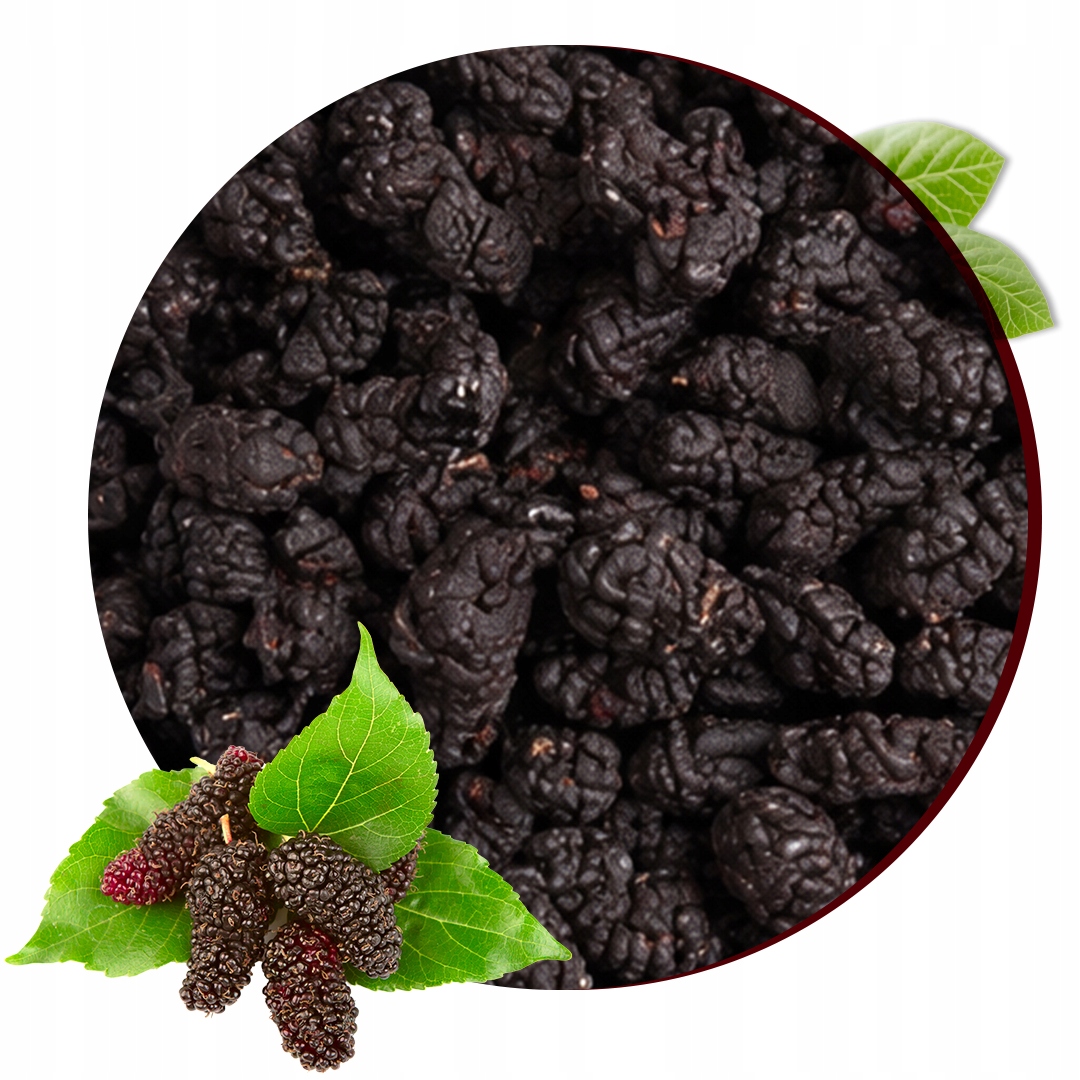 Levně Moruše Sušená černá 1 kg přírodní, bez přidaného cukru OlsiFood