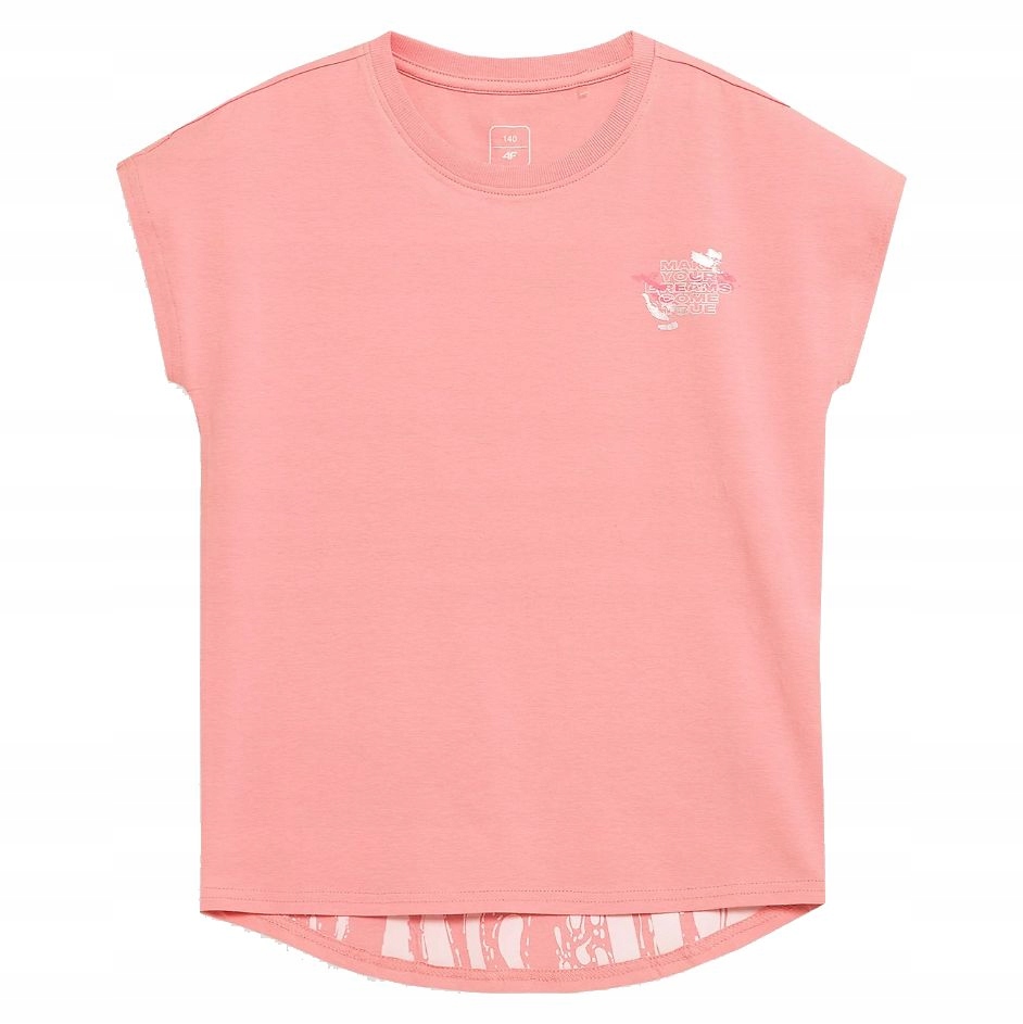 

Koszulka T-shirt dla dziewcząt 4F JTSD008 r.146