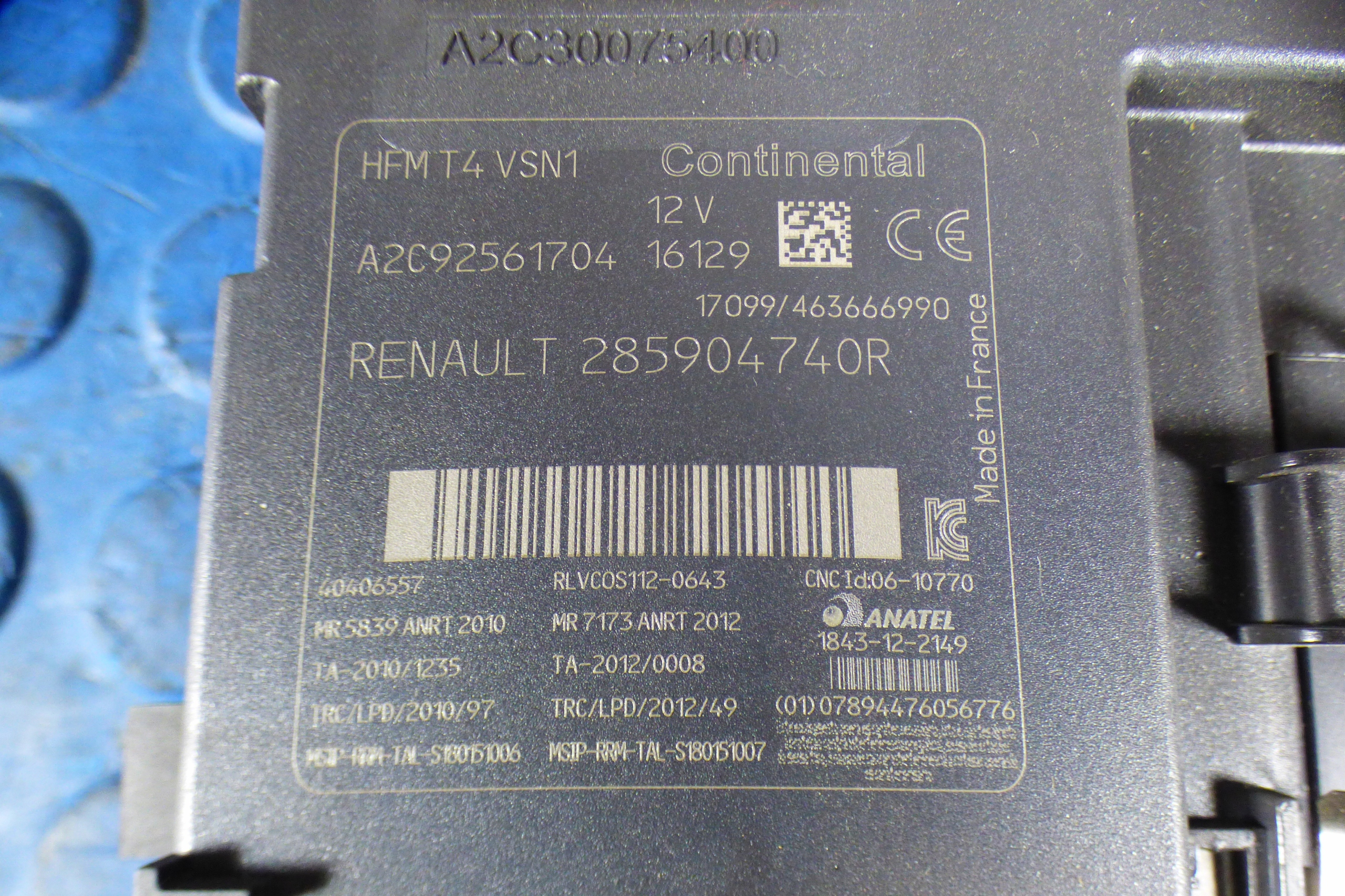 card reader ignition 285904740R st.BDB RENAULT CLIO IV